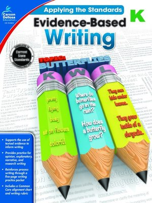 cover image of Evidence-Based Writing, Grade K